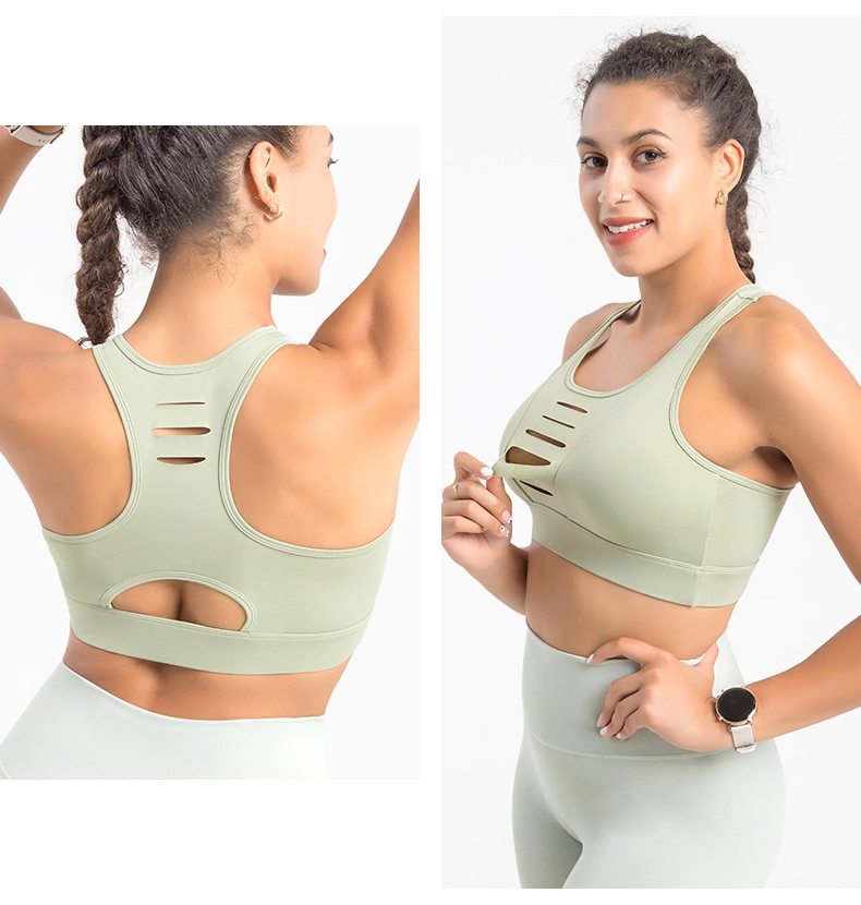Women Shock Proof Sports Tops Breathable Fitness Running Sports Underwear Yoga Bra