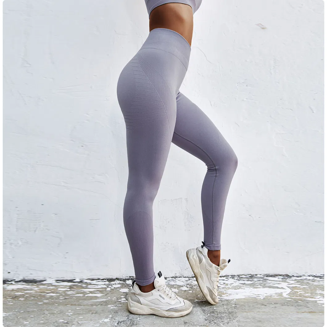 Yoga Wear Hip Lifting High Waist Leggings Running Fitness High Strength Tight XL Seamless Yoga Bra Sports Suit for Women