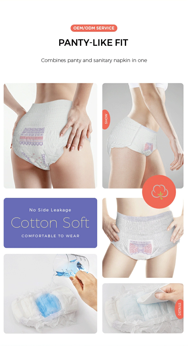 Macrocare Lady Factory Underwear OEM Disposable Menstrual Panties