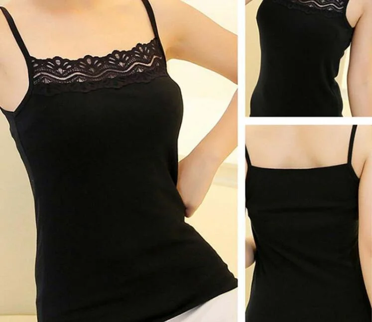 Woman&prime;s Basic Tank Top Cami Black and White