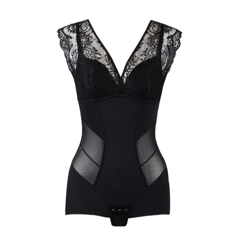 Slimming Full Body Bustier Corset with Lace Sexy Body Shaper