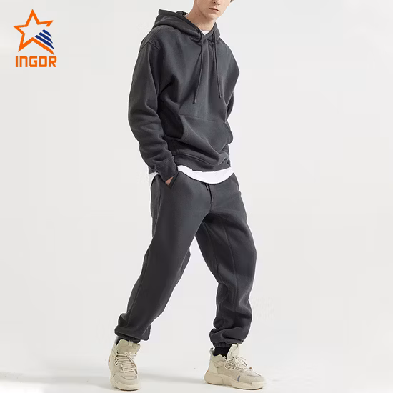 Ingor Sportswear Activewear Apparel Gym Running Wear Wholesale Unisex Fashion High Quality Women Private Label Sports Hoodies Jogging Sweat Suits Tracksuit
